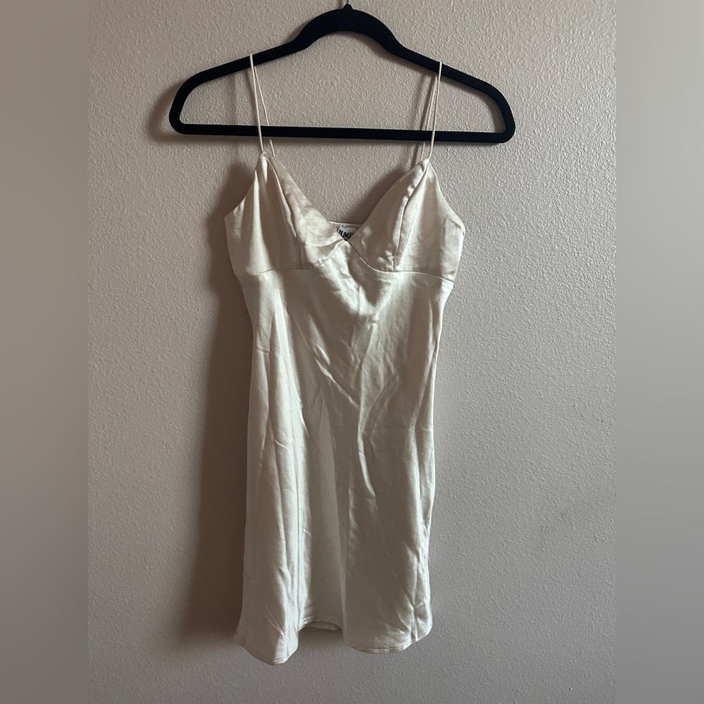 Princess Polly Stargazing Mini Dress Champagne